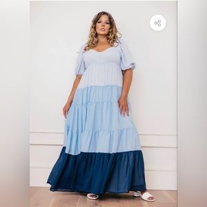 Jessa Kae Blue Skye Dress